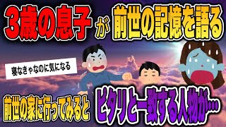 【2ch不思議体験スレ】前世の話をする３歳の息子。ハッキリと名前と住所まで語り出したから行ってみた結果・・・【ゆっくり解説】