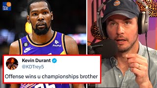 JJ On Kevin Durant's Take That Offense Wins Championships Over Defense