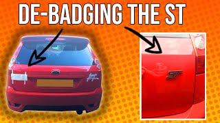 Debadging My Fiesta ST