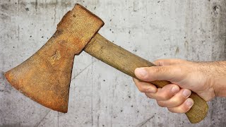 Old German "Helko Werk" Axe Restoration with Laminated Palm Swell Handle