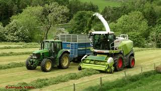 Fell Silage - Claas 860 Among the Fells with John Deere.