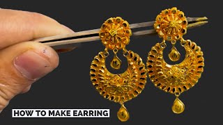 24k Gold  Jhumka Making | Earring