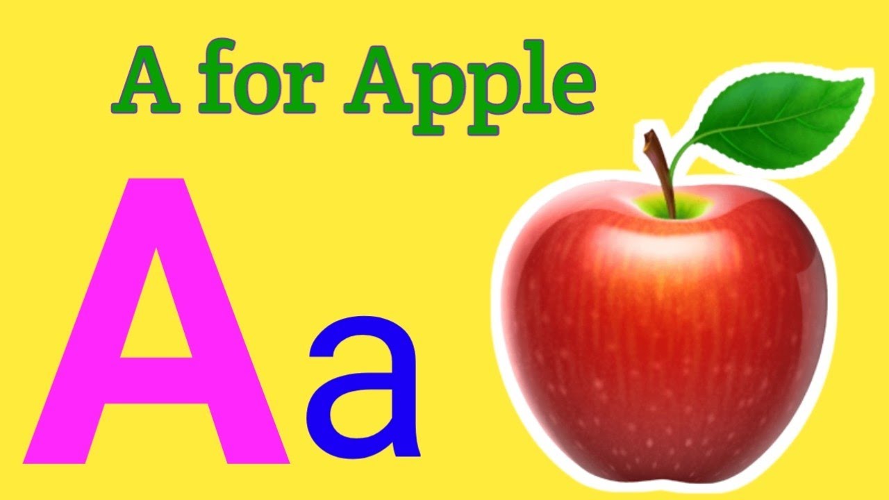 Apple B For Ball, Abcd, Alphabet Song, Rhymes, छोटे बच्चों की पढ़ाई ...