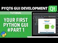 PyQt6 Tutorial - Making Your First GUI #01 - How To Install PyQT6