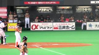 日本ハムvs西武　岸vs斎藤佑樹 陽　杉谷拳士　糸井嘉男　札幌ドーム