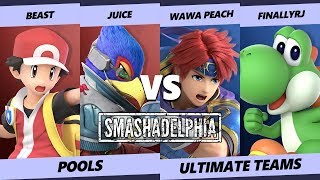 Smashadelphia 2019 SSBU - Beast \u0026 Juice Vs. Wawa Peach \u0026 FinallyRJ - Smash Ultimate Tournament Pools