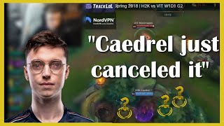 Caedrel reacts to his famous LCS Ult-Cancel