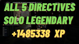 THE DIVISION 2- 5 DIRECTIVES SOLO LEGENDARY SKILL BUILD