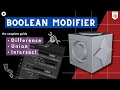 Blender Boolean Modifier Tutorial: How to Use Boolean Operations to Create Complex Shapes|How To Use