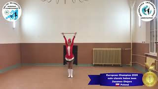 solo classic baton teen - European Champion 2020 - Zuzanna Olejarz