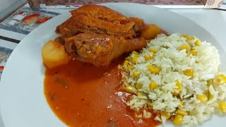 Gallina guisada Salvadoreña 😋😋