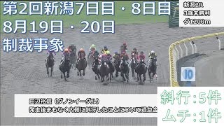 2017年8月19日・20日新潟競馬制裁事象