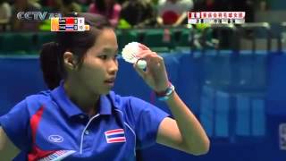 รัชนก อินทนนท์ VS หวัง ซิน - Asian games 2010 1/4