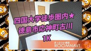 【タイムマンション】徳島市応神町古川 1K 四国大学 敷金礼金無 インターネット無料 学生 単身者 賃貸【ROOMNAVI藍住店】