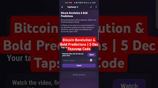 Bitcoin Revolution Bold Prediction Tapswap Code Tapswap Code Bitcoin Revolution Bold Prediction