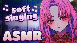 【ASMR】Singing you to sleep + soft rain sounds 😴 ♡ || ASMR for instant relaxation