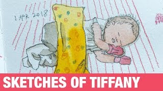 Sketches from Tiffany's 1st month