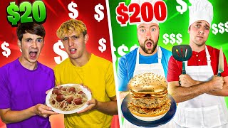 $20 vs $200 Team Budget Challenge Cook-Off! *Noobs vs Pros*