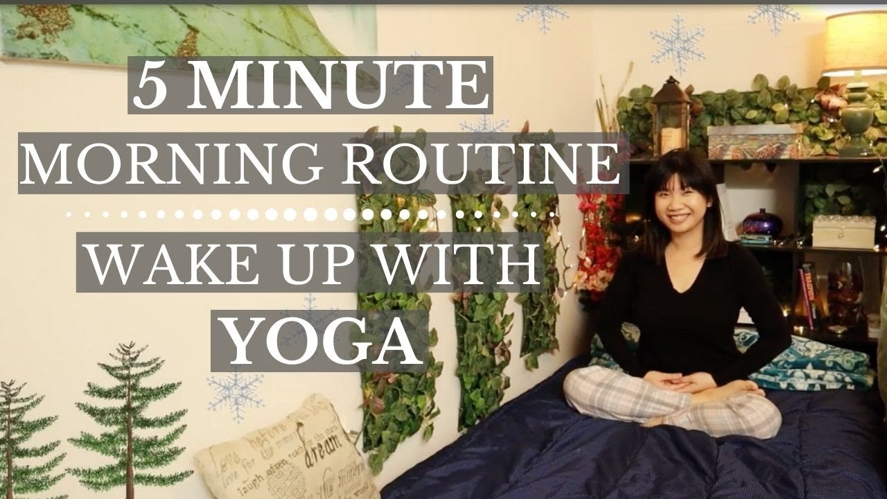 💪 Secret 5 Minute Morning Yoga Routine For Lazy Mornings - YouTube