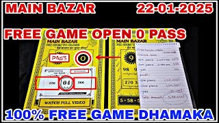 Main Bazar Today 22-01-2025 | Satta Matka | Single Jodi | Main Bazar Trick Today | Fix Ank OTC Trick