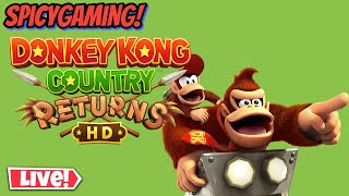 Donkey Kong Country Returns HD Live! World 8  Volcano - All KONG Letters