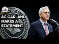 AG Garland makes statement at Justice Department days after FBI raid of Trump's home — 8/11/22