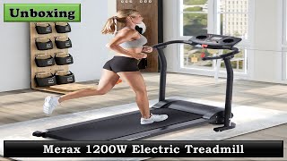 How To Assemble - Merax 1200W Electric Treadmill Folding Motorized Running Machine - Unboxing