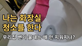 우리집 변기 물때는 왜 안 지워질까? 나는 화장실 청소도 한다