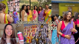 Obsessed with my hair after using this shampoo!🫧Saraswati pujo vlog (pujo+ ghurte jaoa \u0026 kahoa-daoa)