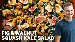 Fig, Walnut \u0026 Squash Kale Salad