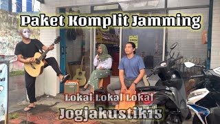 JAMMING DI DEPAN KIOS JOGJAKUSTIK15 | GITAR LOKAL SOUND LOKAL DAN CAJON LOKAL MANTAP #gitar #jamming