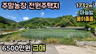 (매물번호14059) 6500만원 옥천부동산 1732㎡(524) 옥천땅 옥천토지매매매물 시골땅 촌땅 주말농장 귀농귀촌 전원주택지 집터 대전토지 청주땅 대전땅 보은토지 보은부동산