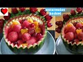 Watermelon Basket || Fruit Carving || Fruit decor