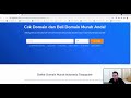 Verifikasi Domain, Membeli Domain dan Memasang Domain di Berdu