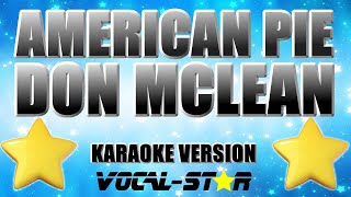 Don McLean - American Pie | With Lyrics HD Vocal-Star Karaoke