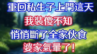 重回私生子上門這天，我裝傻不知，悄悄斷了全家伙食，婆家氣暈了！