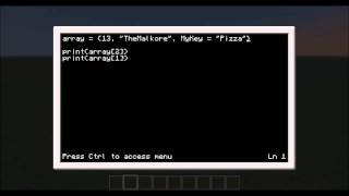 Computer Craft programing tutorial 6 Arrays in Lua