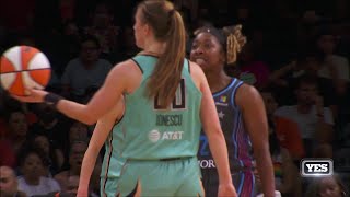 All BARK, No BITE As Aari McDonald Runs Up To Sabrina Ionescu After Foul & DOES NOTHING After Shove!