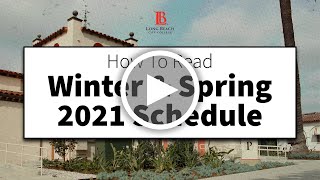 How to Read the 2021 Class Schedule