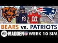 Bears vs. Patriots Madden Simulation For NFL Week 10 | UPDATED Madden 25 Rosters