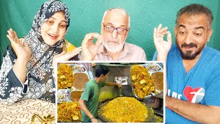 Famous Bhura Bhai Selling Amazing Veg Pulav Rs 50 Only | Indian Street Food l OESF Family Reactions