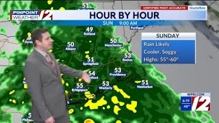 WPRI 12 Weather Forecast 5/23/26: Cloudy, Dry Today; Rain, Heavy at Times Sunday