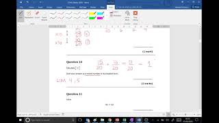 Y6 Summer Test 2020 - Worked Solutions with Mrs Pattinson