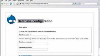 Drupal : Part 1, Installing the Framework