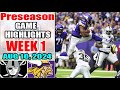 Las Vegas Raiders vs Minnesota Vikings Preseason Week 1 | FULL Game (QTR 1st) | NFL Highlights 2024