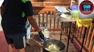 VEGETABLE BEEF TENDER STIR FRY lao food ຂົ້ວພັກໄສ່ຊີ້ນເອັນປື່ອຍ