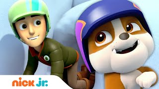 Rubble Rescues a Snowboarder! w/ PAW Patrol Chase, Marshall & Skye | Rubble Official