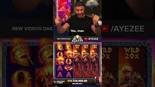 AYEZEE MASSIVE MILLION WIN ON ZEUS VS HADES!! #shorts