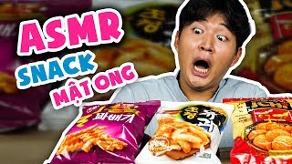 ASMR ĂN BÁNH GẠO MẬT ONG HÀN QUỐC | WOOSSI EATING SOUNDS