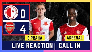 SLAVIA PRAHA 0-4 (1-5) ARSENAL | LIVE EUROPA LEAGUE QUATER FINAL REACTION| Arsenal News Now